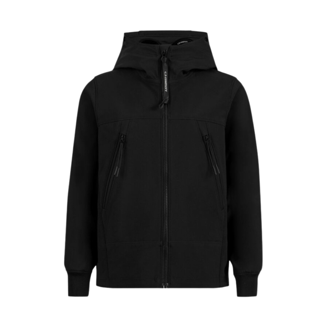 (키즈) C.P. 컴퍼니 U16 쉘-R 고글 자켓 블랙 - 23SS((Kids) C.P. Company U16 Shell-R Goggle Jacket Black - 23SS) - 1