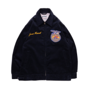 Houston Japan Corduroy Embroidery Jacket FFA Navy 51448NV