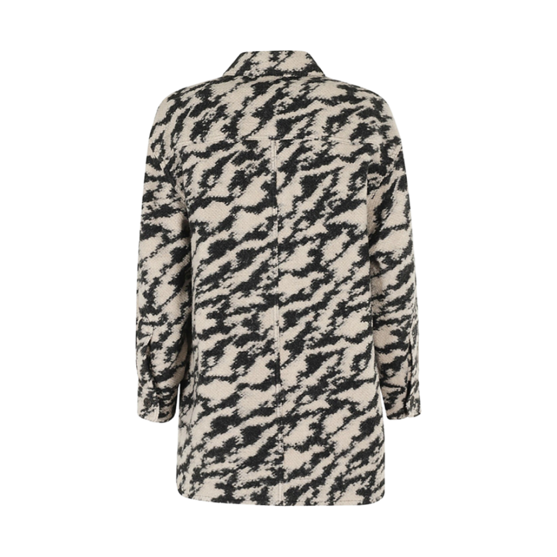 (W) 이자벨 마랑 에뚜왈 코트 블랙 베이지 - 24FW((W) Isabel Marant Etoile Coat Black Beige - 24FW) - 2