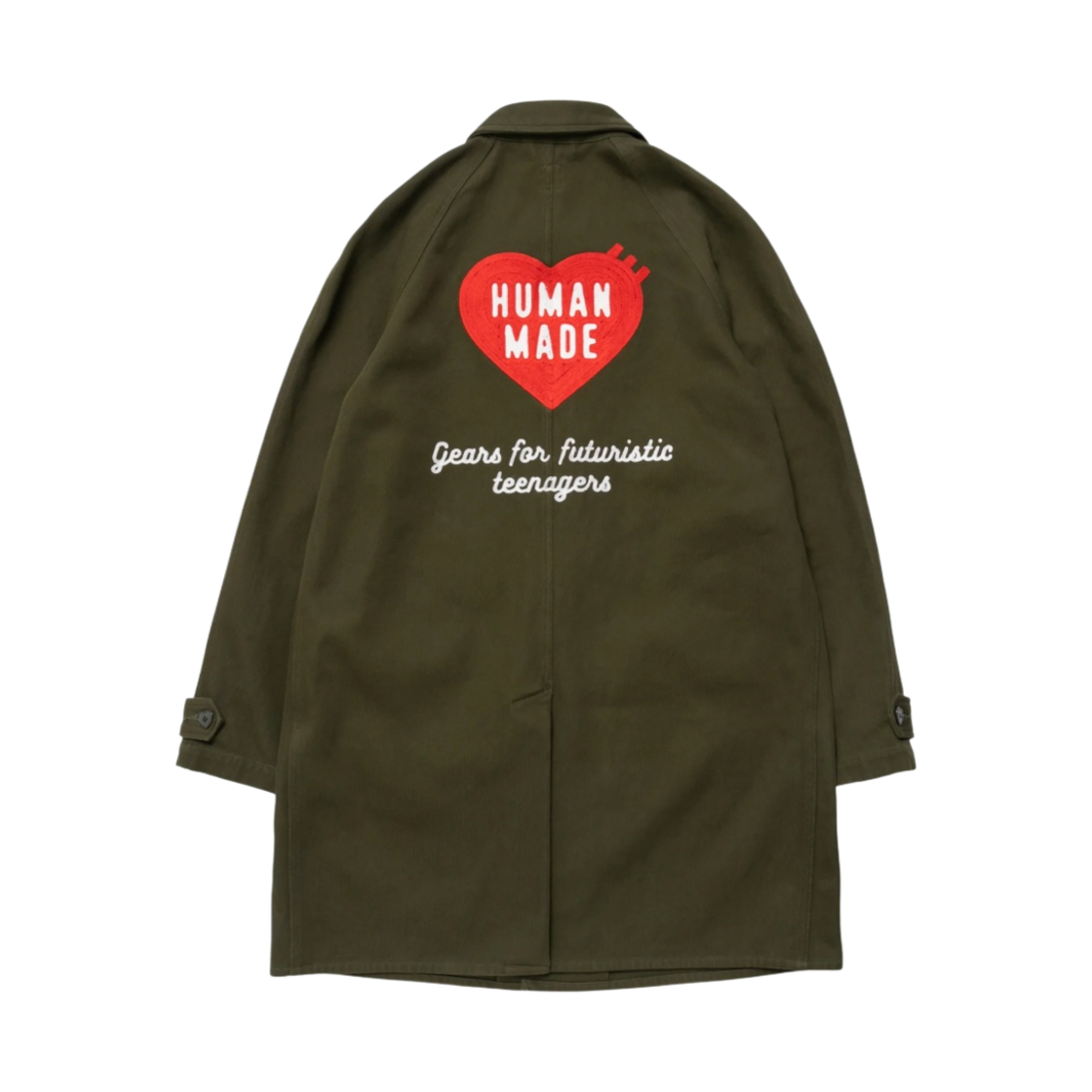휴먼 메이드 발마칸 코트 올리브 드랩(Human Made Balmacan Coat Olive Drab) - 2