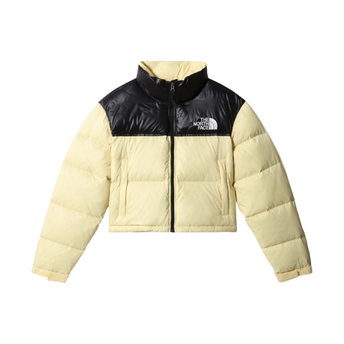 (W) 노스페이스 눕시 숏 자켓 페일 바나나((W) The North Face Nuptse Short Jacket Pale Banana) - 1