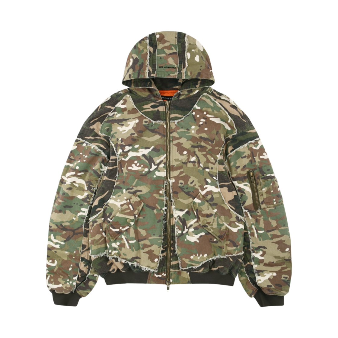 - Project G/R Reworked Hooded Bomber Jacket Camo