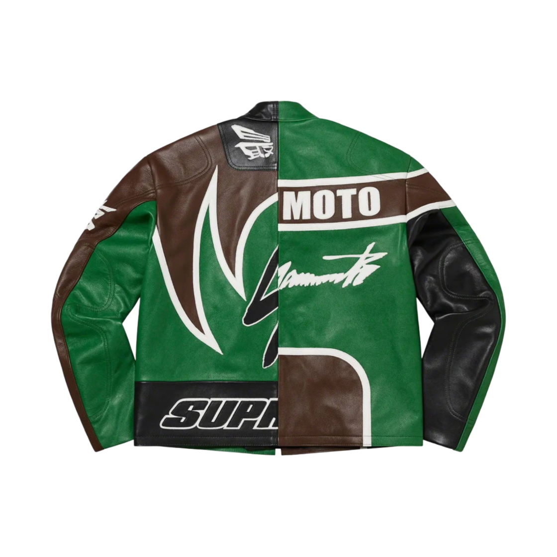 슈프림 x 요지 야마모토 x 밴슨 레더스 스플릿 자켓 그린 - 22FW(Supreme x Yohji Yamamoto x Vanson Leathers Split Jacket Green - 22FW) - 3