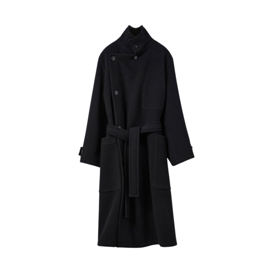 르메르 카반 울 랩 코트 블랙(Lemaire Caban Wool Wrap Coat Black)