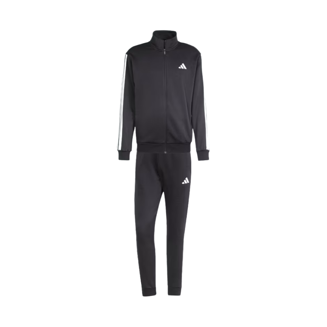 아디다스 스포츠웨어 베이직 삼선 플리스 트랙 수트 블랙 - US 사이즈(Adidas Sportswear Basic 3-Stripes Fleece Track Suit Black - US Sizing)