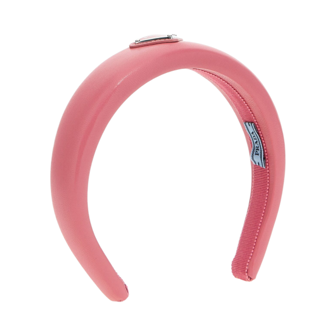 1IH019-2DYI-F0410 (W) Prada Logo Leather Hairband Pink