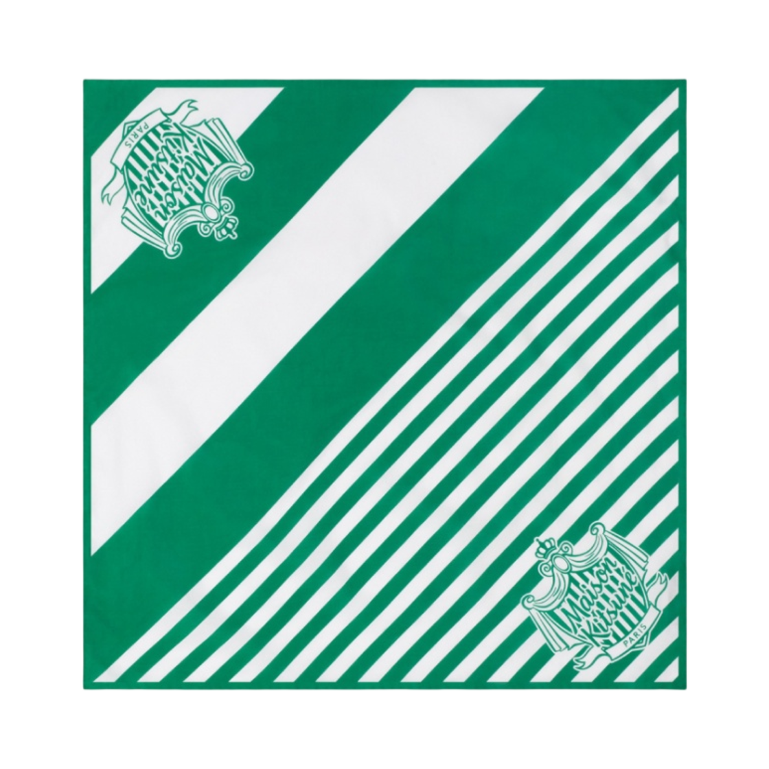 메종 키츠네 풀사이드 스트라이프 스카프 멀티코 디자인(Maison Kitsune Poolside Stripes Scarf Multico Design) - 1