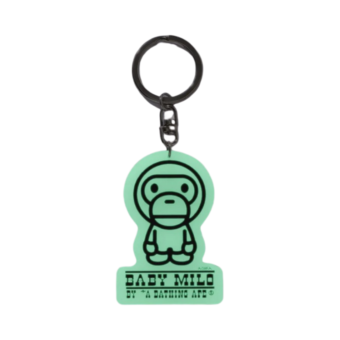베이프 글로우 인 더 다크 베이비 마일로 키체인 화이트 그린(BAPE Glow In The Dark Baby Milo Keychain White Green) - 2
