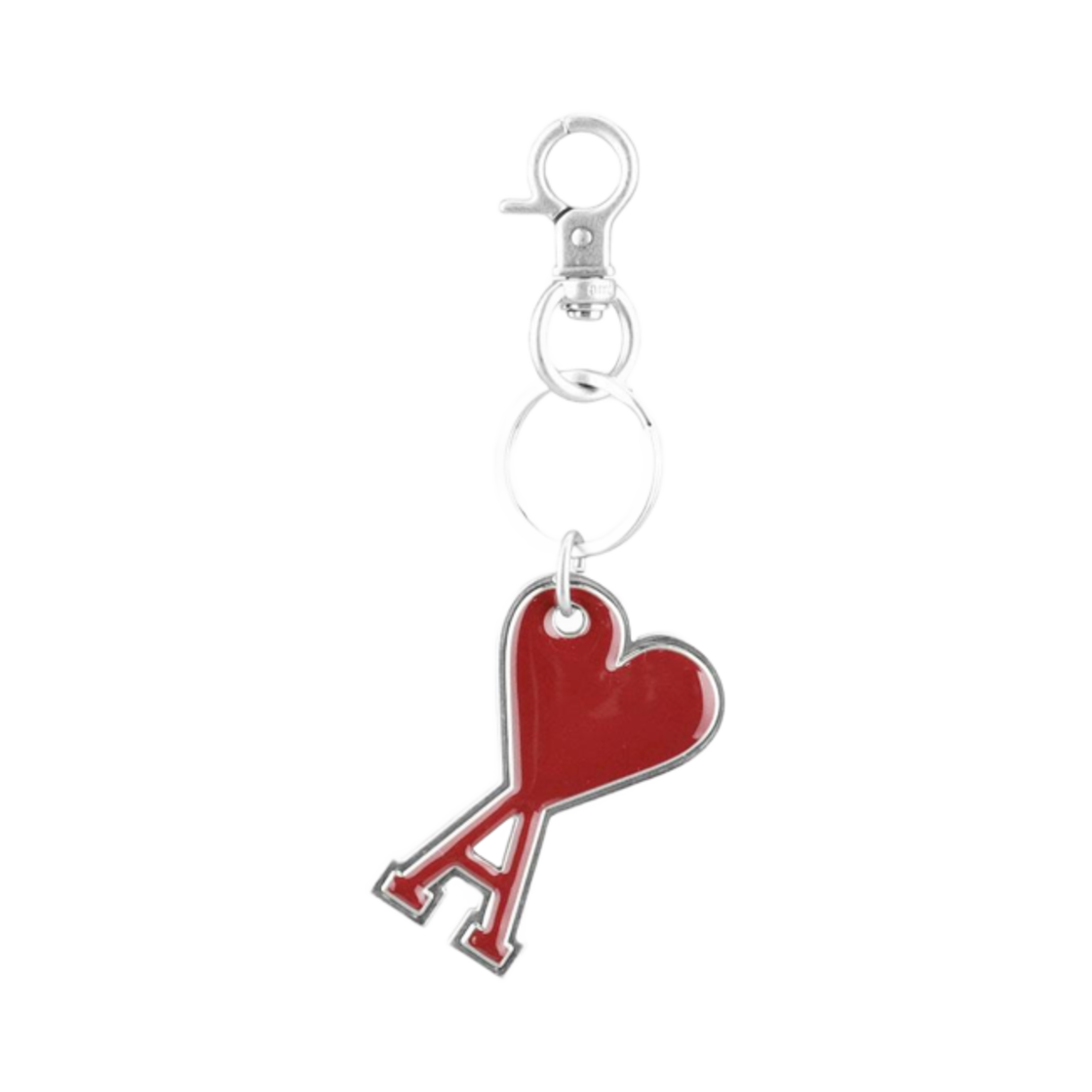 아미 하트 로고 키링 레드(AMI de Coeur Keyring Red)