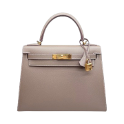 Hermes Kelly 28 Bag Sellier Epsom & Gold Etoupe