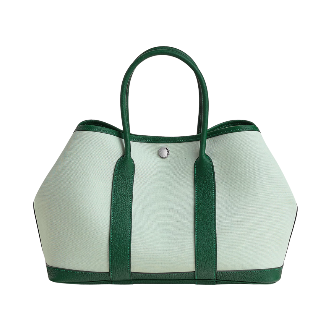 에르메스 가든 파티 30 백 오피시에 네곤다 & 팔라듐 하드웨어 베르 페퍼민트 베르 모옌(Hermes Garden Party 30 Bag Officier Negonda & Palladium Vert Peppermint Vert Moyen)