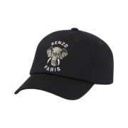 Kenzo Varsity Cotton Cap Black