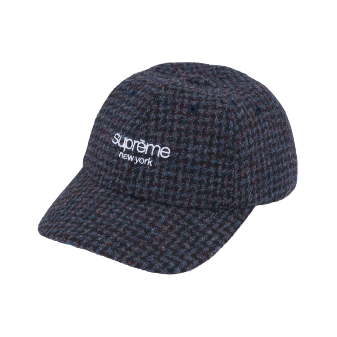 슈프림 해리스 트위드 6-패널 다크 블루 - 24FW(Supreme Harris Tweed 6-Panel Dark Blue - 24FW)