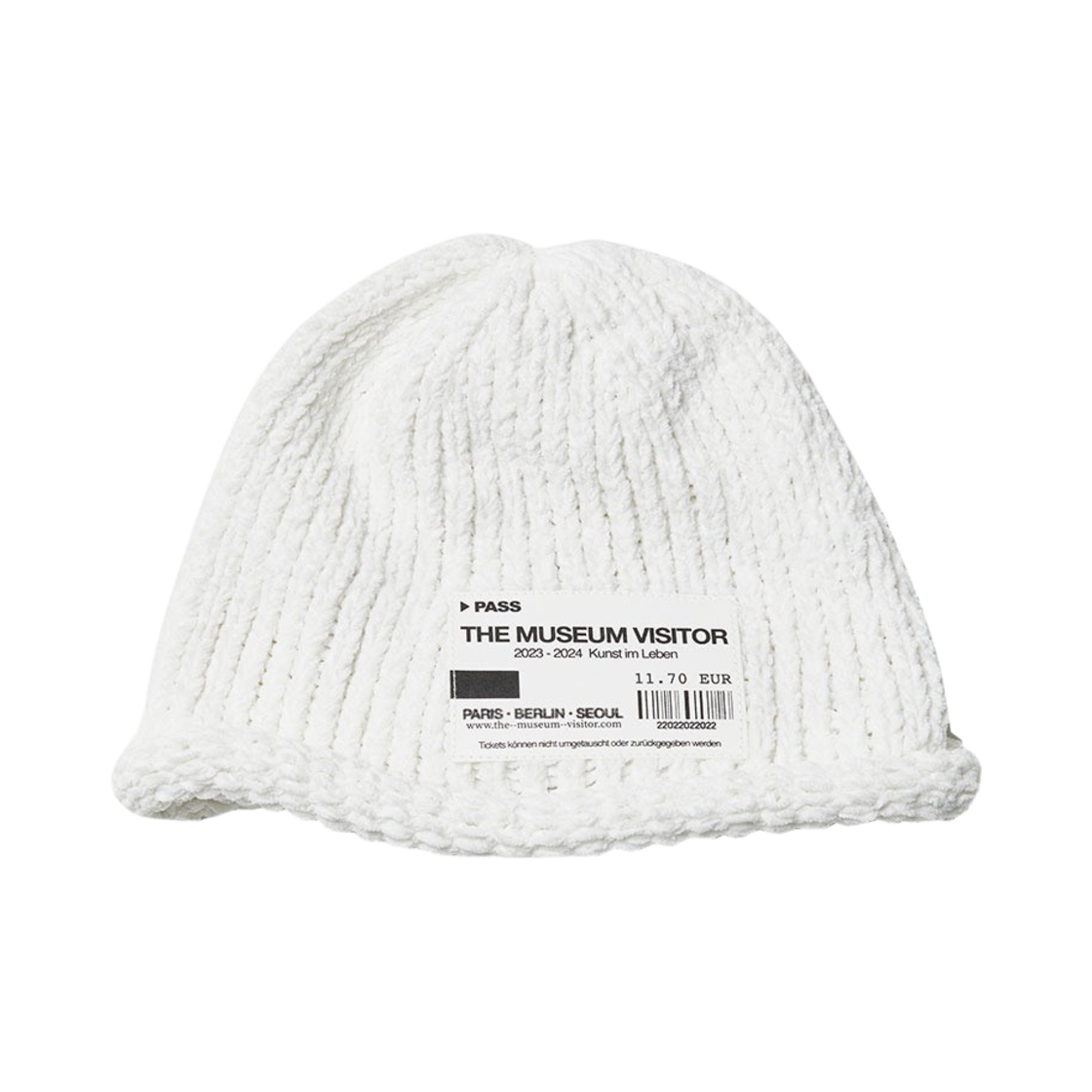 더뮤지엄비지터 티켓 비니 화이트 - 23PS