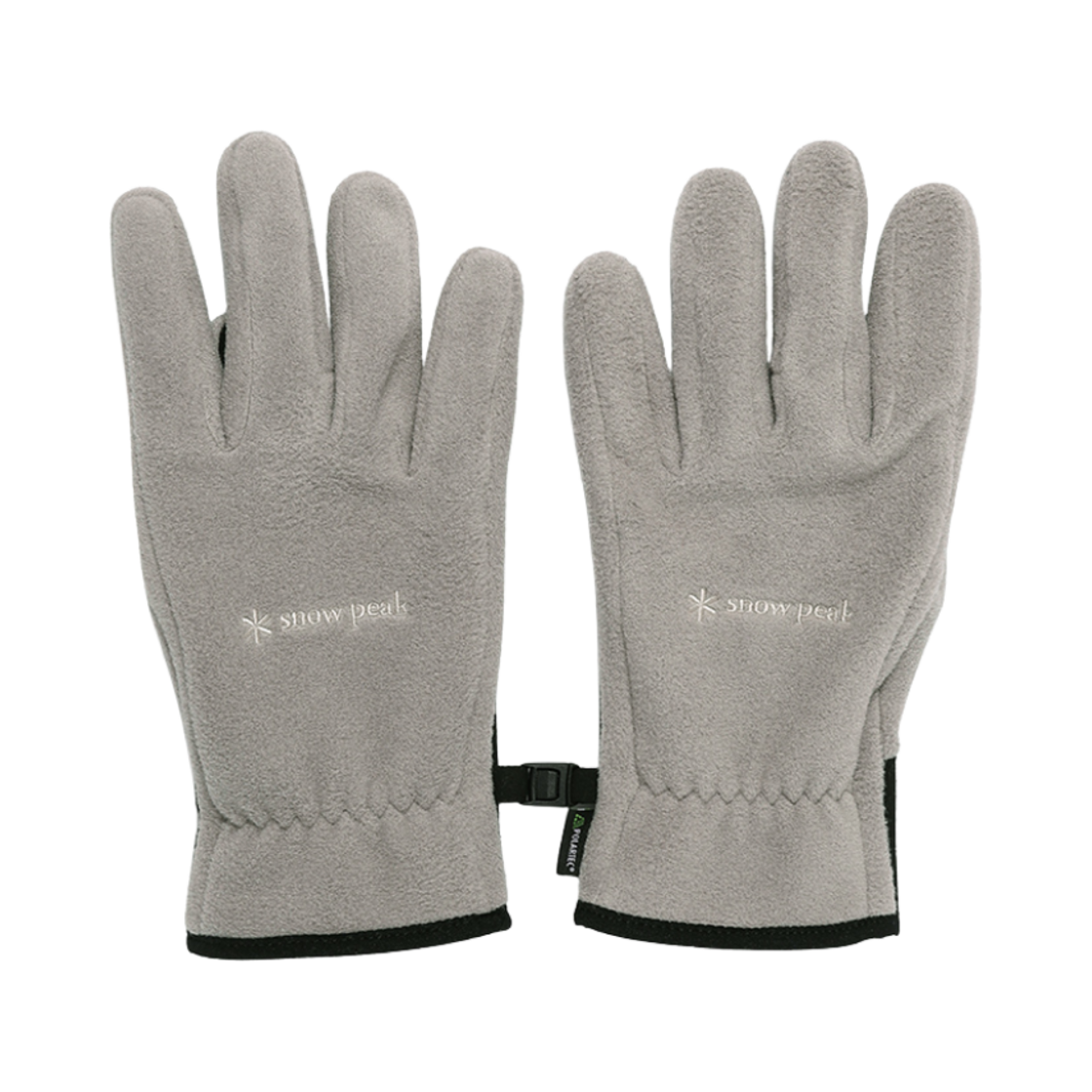 S24WMTGL02FG Snow Peak Polartec Gloves Fog Gray