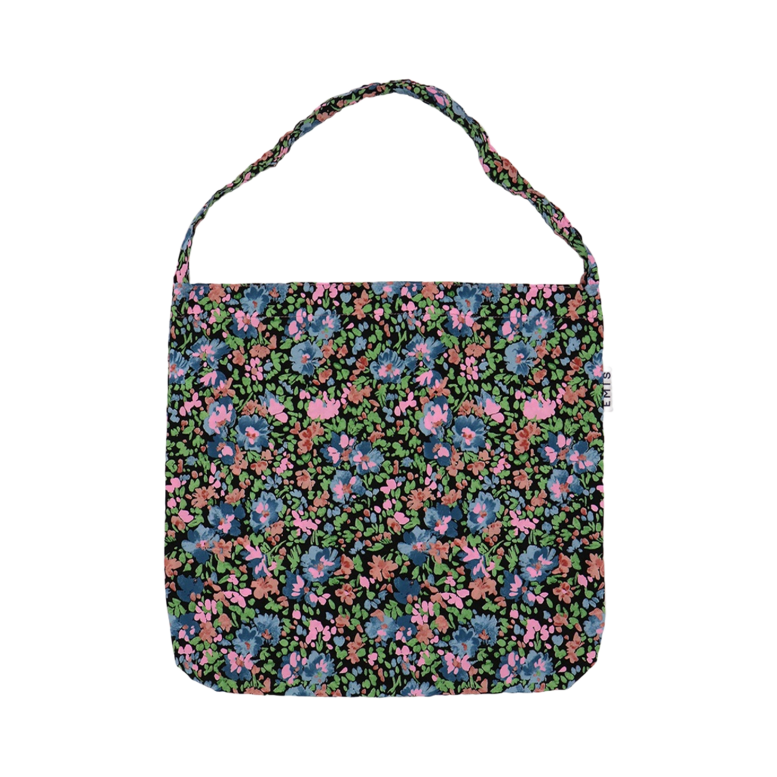 이미스 페인팅 플라워 에코백 블랙(Emis Painting Flower Eco Bag Black)
