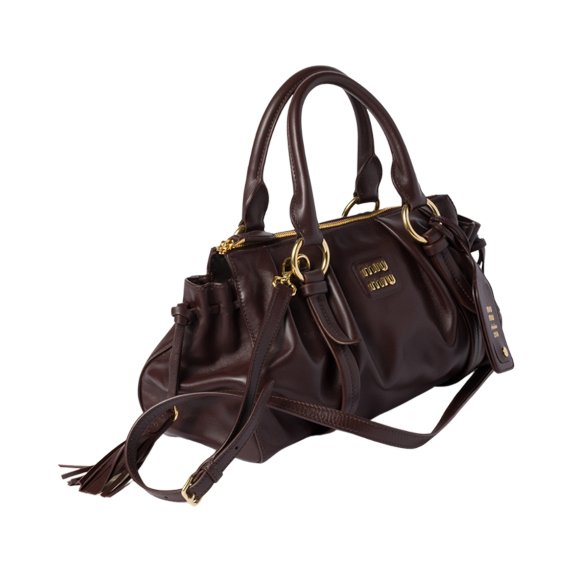 미우 미우 조이 나파 레더 백 브라운(Miu Miu Joie Nappa Leather Bag Brown) - 2