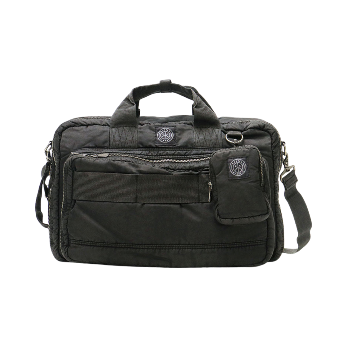 포터 클래식 슈퍼 나일론 3Way 브리프케이스 블랙(Porter Classic Super Nylon 3Way Briefcase Black)