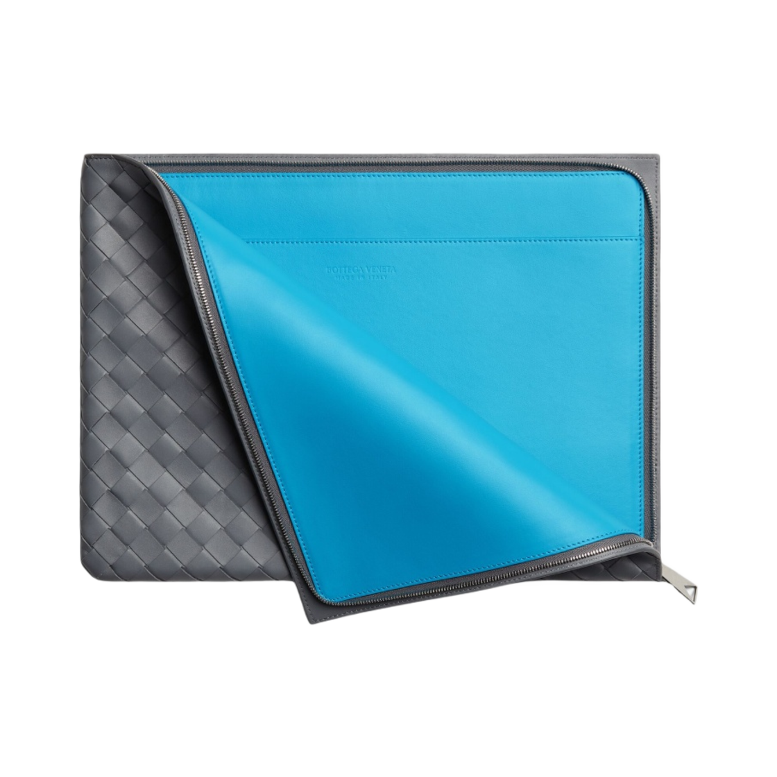 보테가 베네타 하프집 파우치 썬더 풀(Bottega Veneta Half-Zip Pouch Thunder Pool) - 2