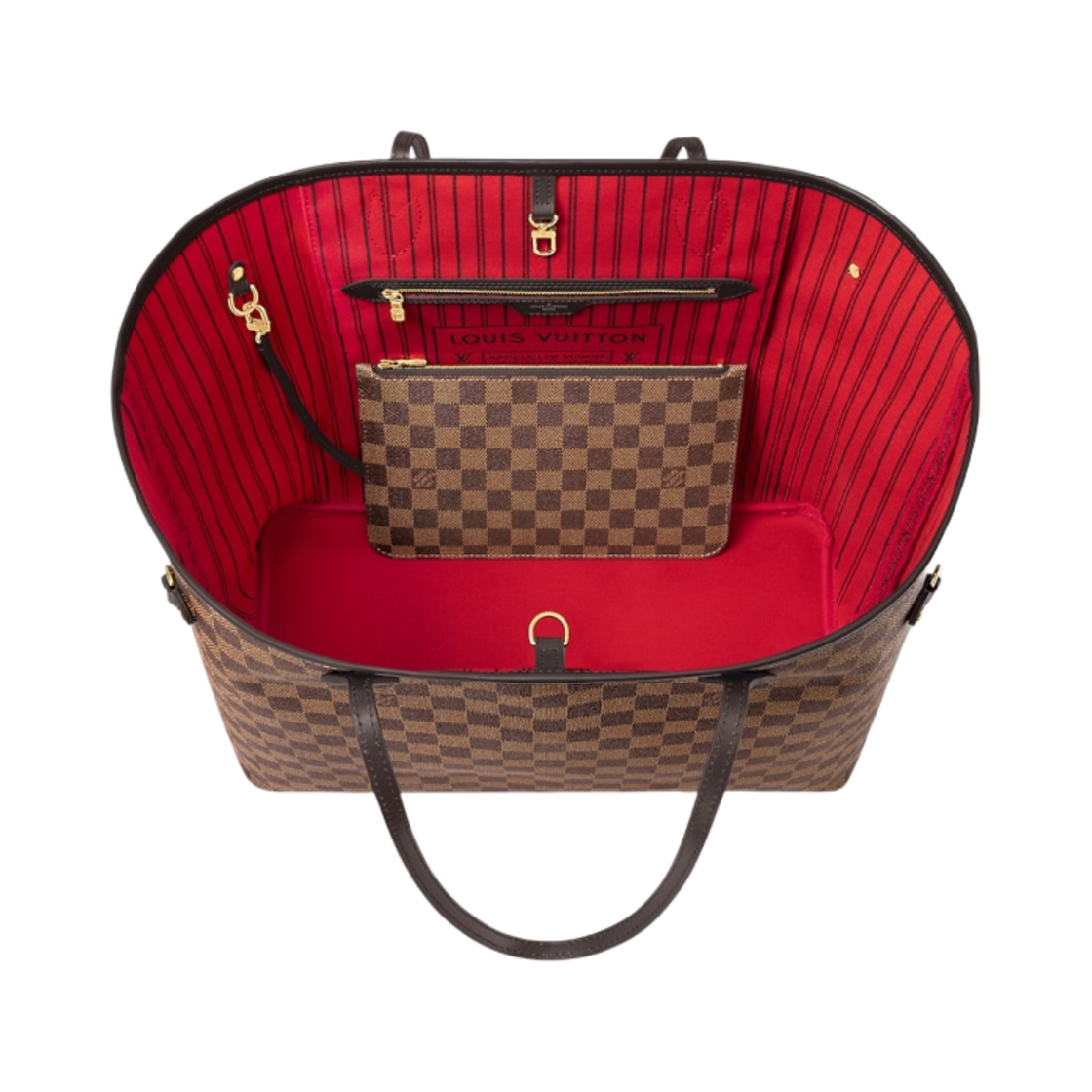 루이비통 네버풀 GM 다미에 에벤 세리즈 레드(Louis Vuitton Neverfull GM Damier Ebene Cerise Red) - 3