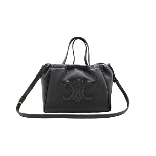 ITOBB3F6UKG8 Celine Cuir Triomphe Drawstring Cabas Small