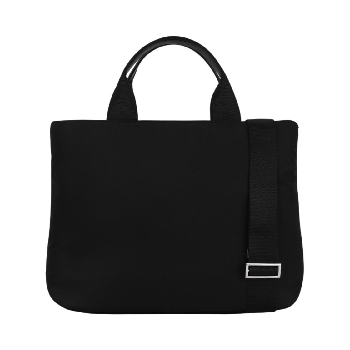 프라다 리나일론 트라이앵글 로고 토트백 블랙(Prada Re-Nylon Triangle Logo Tote Bag Black) - 2