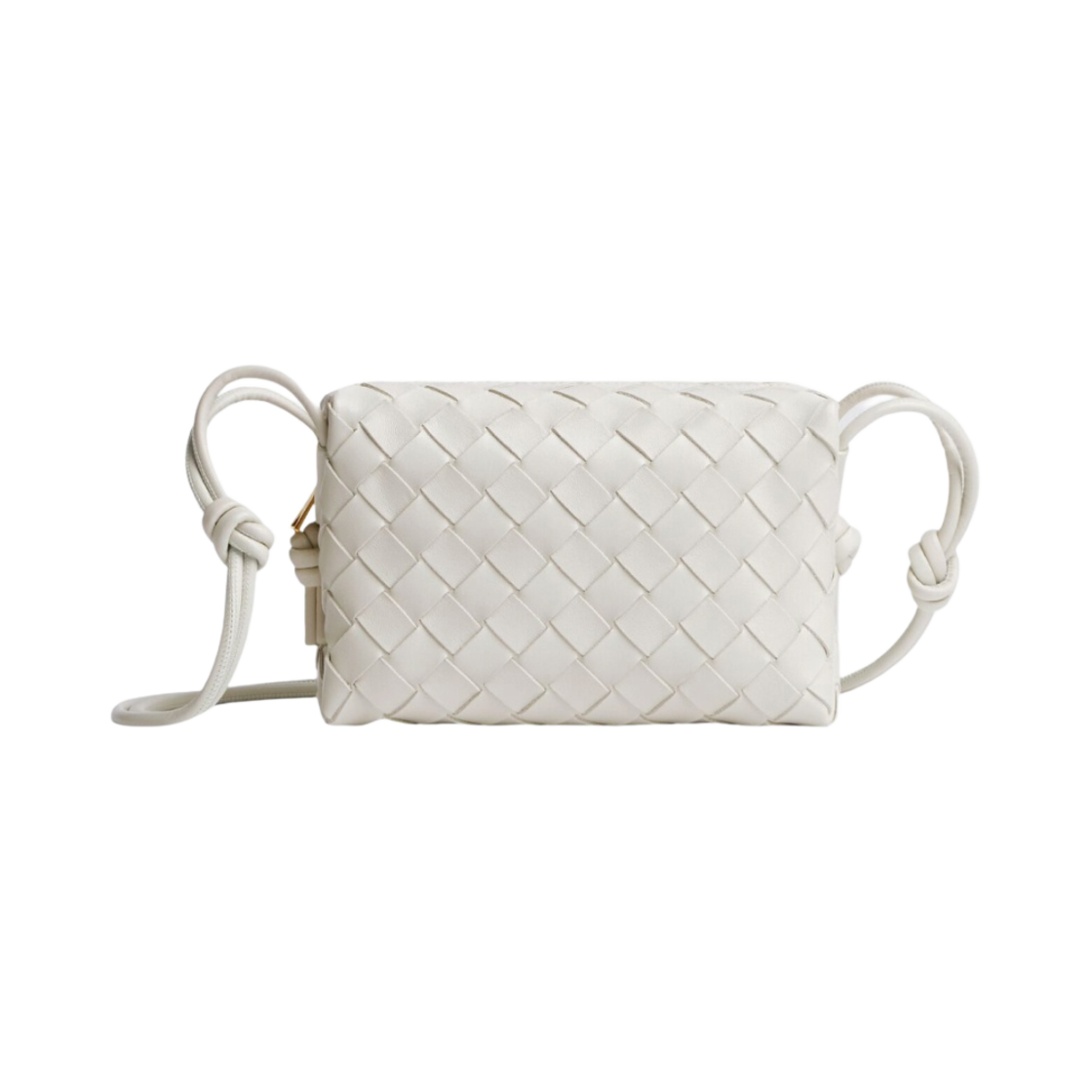 보테가 베네타 미니 레더 루프백 화이트