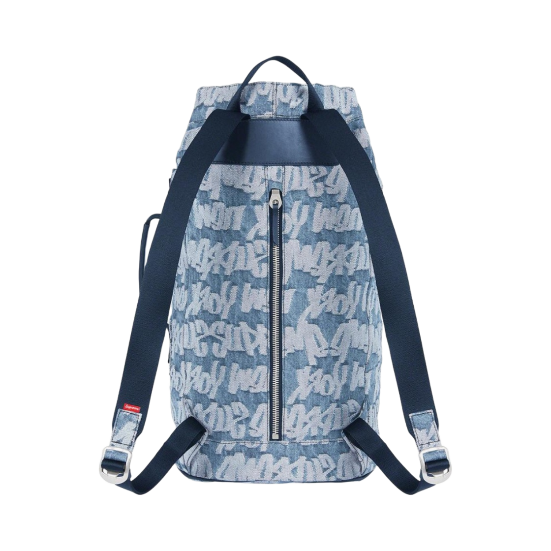 슈프림 팻 팁 자카드 데님 백팩 블루 - 22SS(Supreme Fat Tip Jacquard Denim Backpack Blue - 22SS) - 2