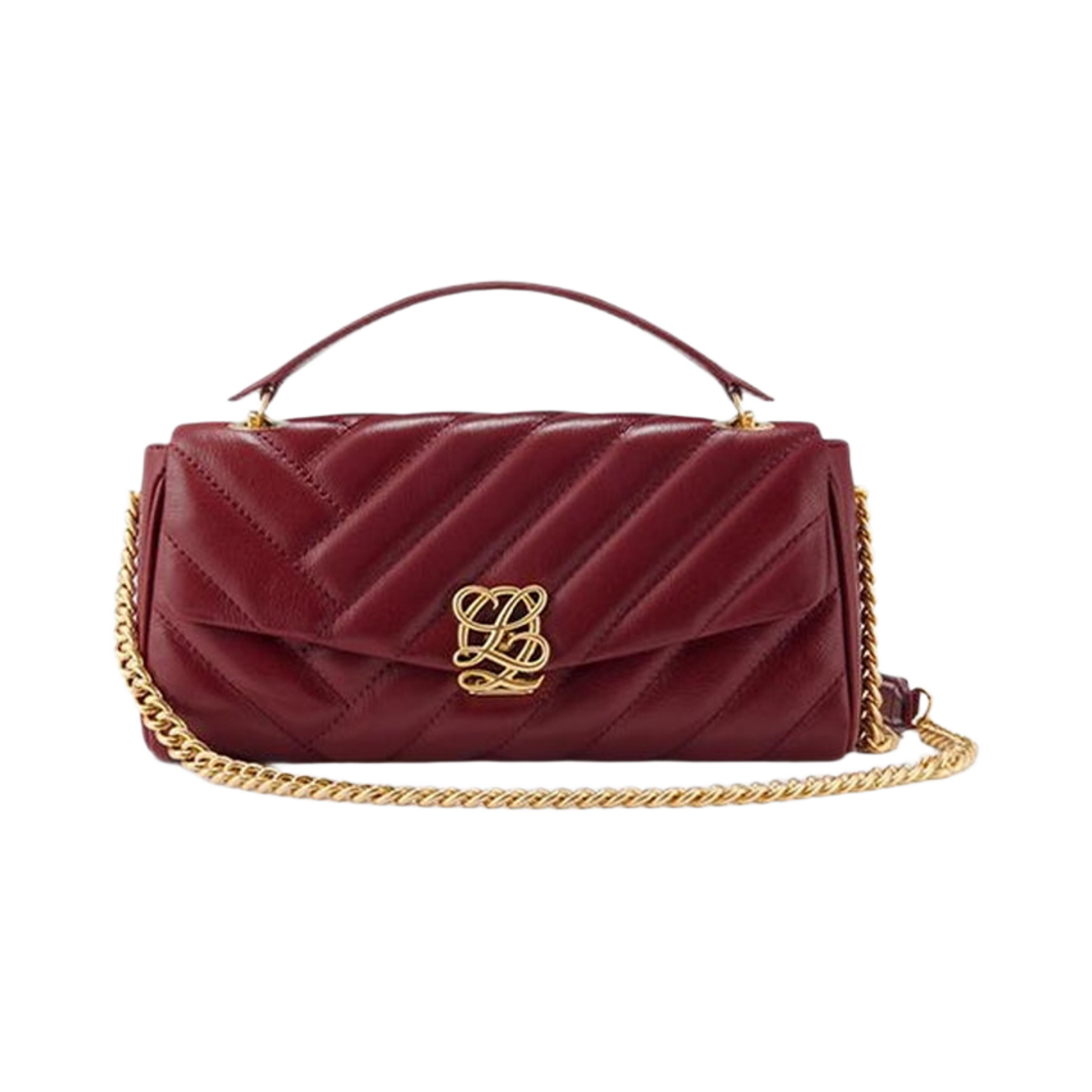루이까또즈 L 퀼팅 탑 핸들 숄더 체인백 레드(Louis Quatorze L-Quilting Top Handle Shoulder Chain Bag Red) - 1