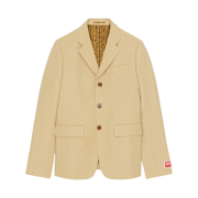 Kenzo Slim Fit Suit Jacket Beige