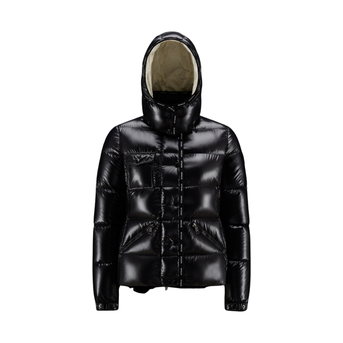 (W) 몽클레르 플루메 쇼트 다운 자켓 블랙 - 22FW
