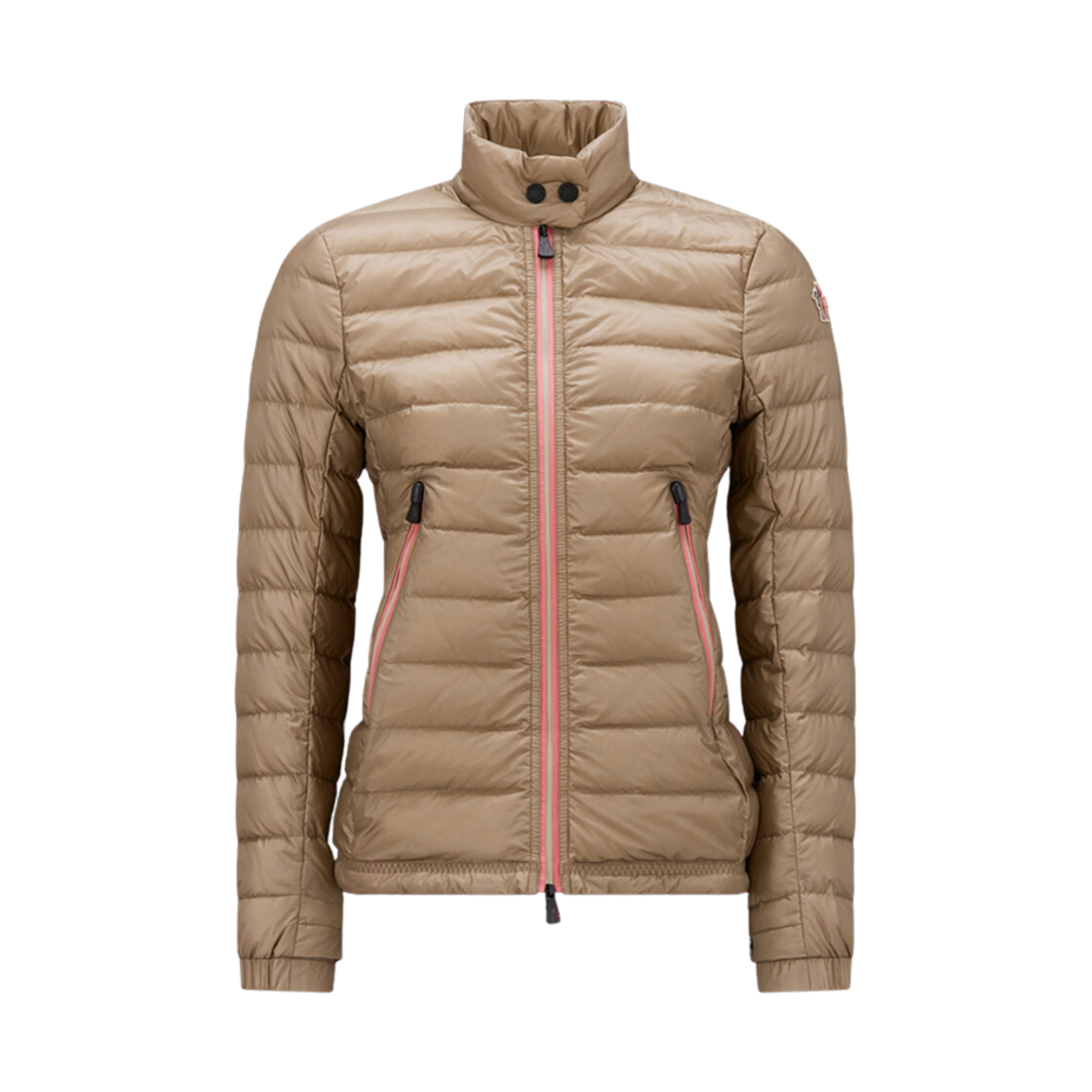 I2-098-1A00005-595B1-22D (W) Moncler Walibi Short Down Jacket Light Brown - 23FW
