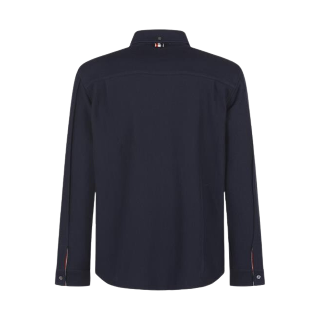 톰브라운 니트 코튼 셔츠 자켓 네이비(Thom Browne Knit Cotton Shirt Jacket Navy) - 2
