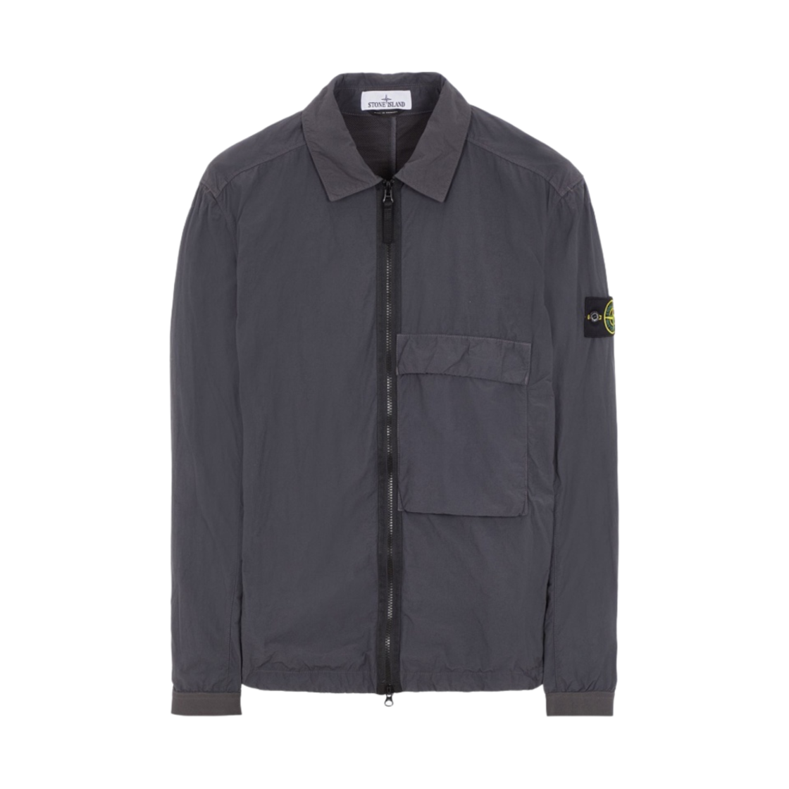 스톤 아일랜드 10303 나슬란 라이트 가먼트 다이드 오버셔츠 다크 그레이 - 22FW(Stone Island 10303 Naslan Light Garment Dyed Overshirt Dark Grey - 22FW) - 1