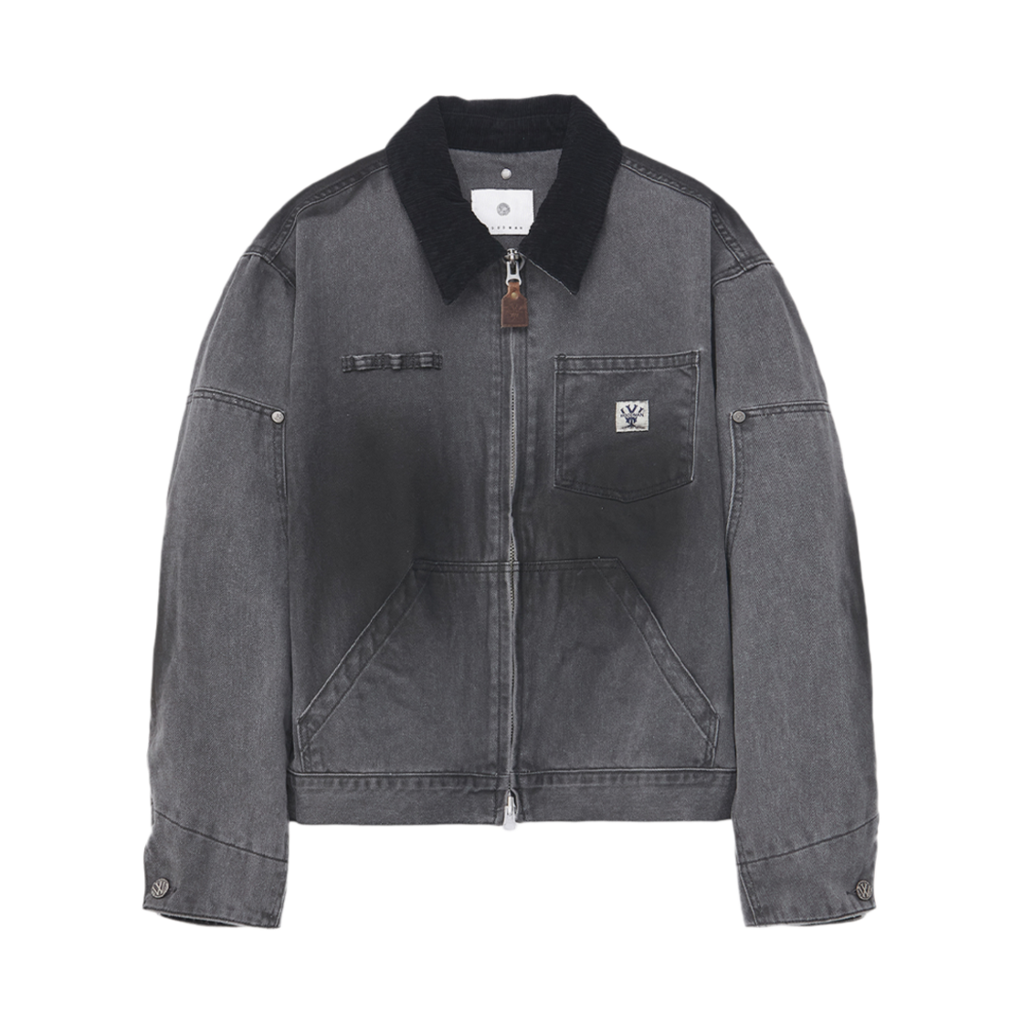 우드먼 오일 워시드 워크 자켓 차콜(Woodman Oil Washed Work Jacket Chacoal)
