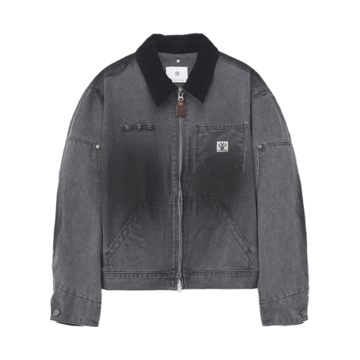 24FWOT03CH Woodman Oil Washed Work Jacket Chacoal