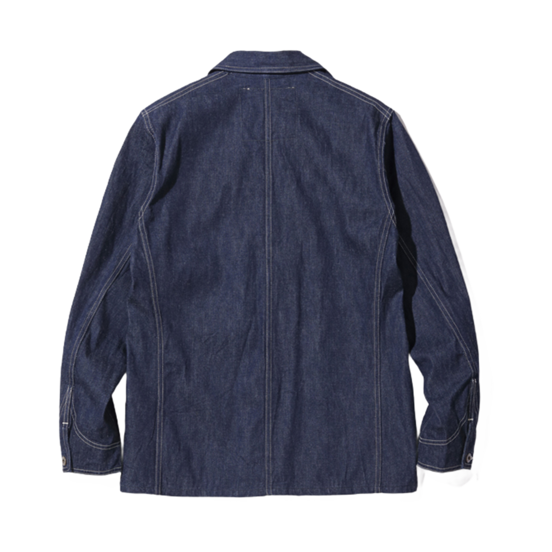 슈가 케인 헤드라이트 10온즈 블루 데님 WW II 워크 코트 원 워시(Sugar Cane Headlight 10 oz. Blue Denim WW II Work Coat One Wash) - 2