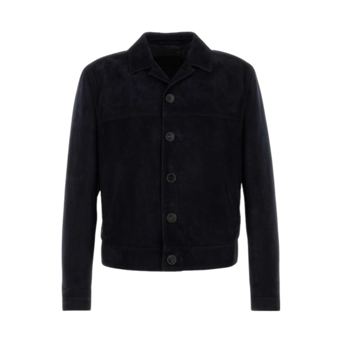 UPW516-I9P-F0008 Prada Suede Leather Jacket Navy