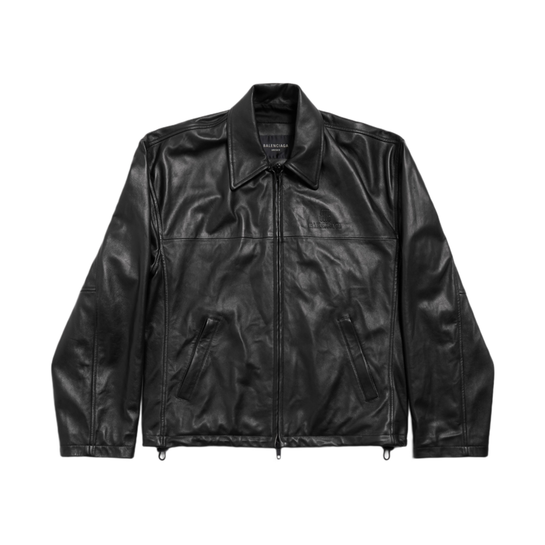 발렌시아가 나노 BB 집업 자켓 블랙((W) Balenciaga Nano BB Zip-Up Jacket Black) - 1