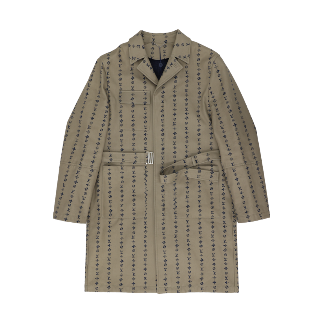 ITHC2VG4TGID Louis Vuitton Monogram Belt Coat Beige