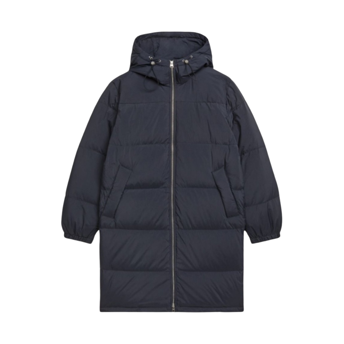 (W) 아르켓 미드렝스 다운 코트 네이비((W) Arket Mid-Length Down Coat Navy)