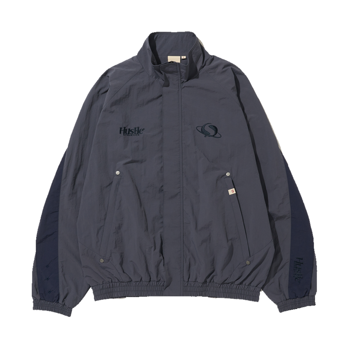 HS24FWJK01MDGN True Religion Hustle Sport Jacket Dark Grey Navy