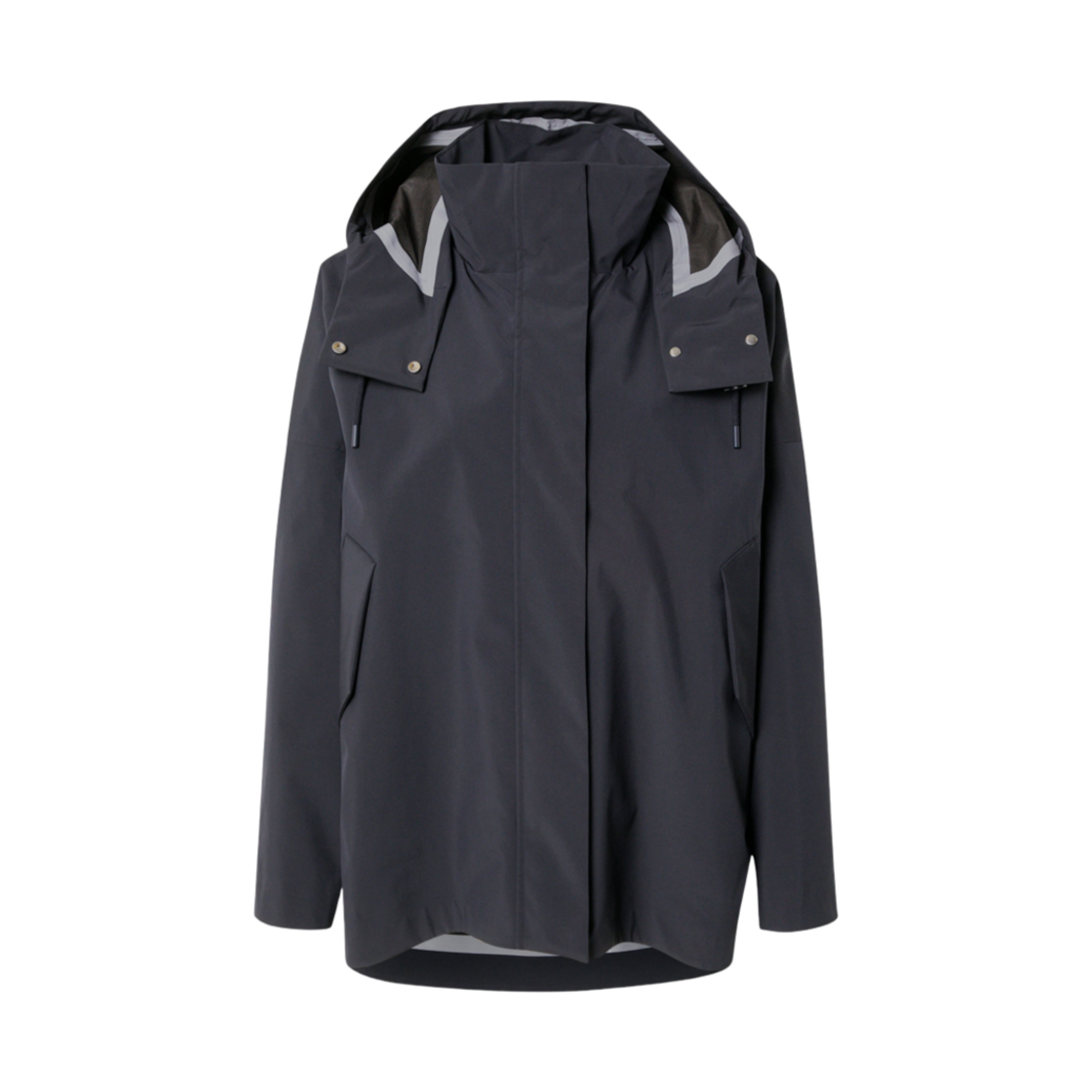 (W) 막스마라 프레스톤 레저 후드 윈드브레이커 자켓 네이비((W) Max Mara Preston Leisure Hood Windbreaker Jacket Navy) - 1