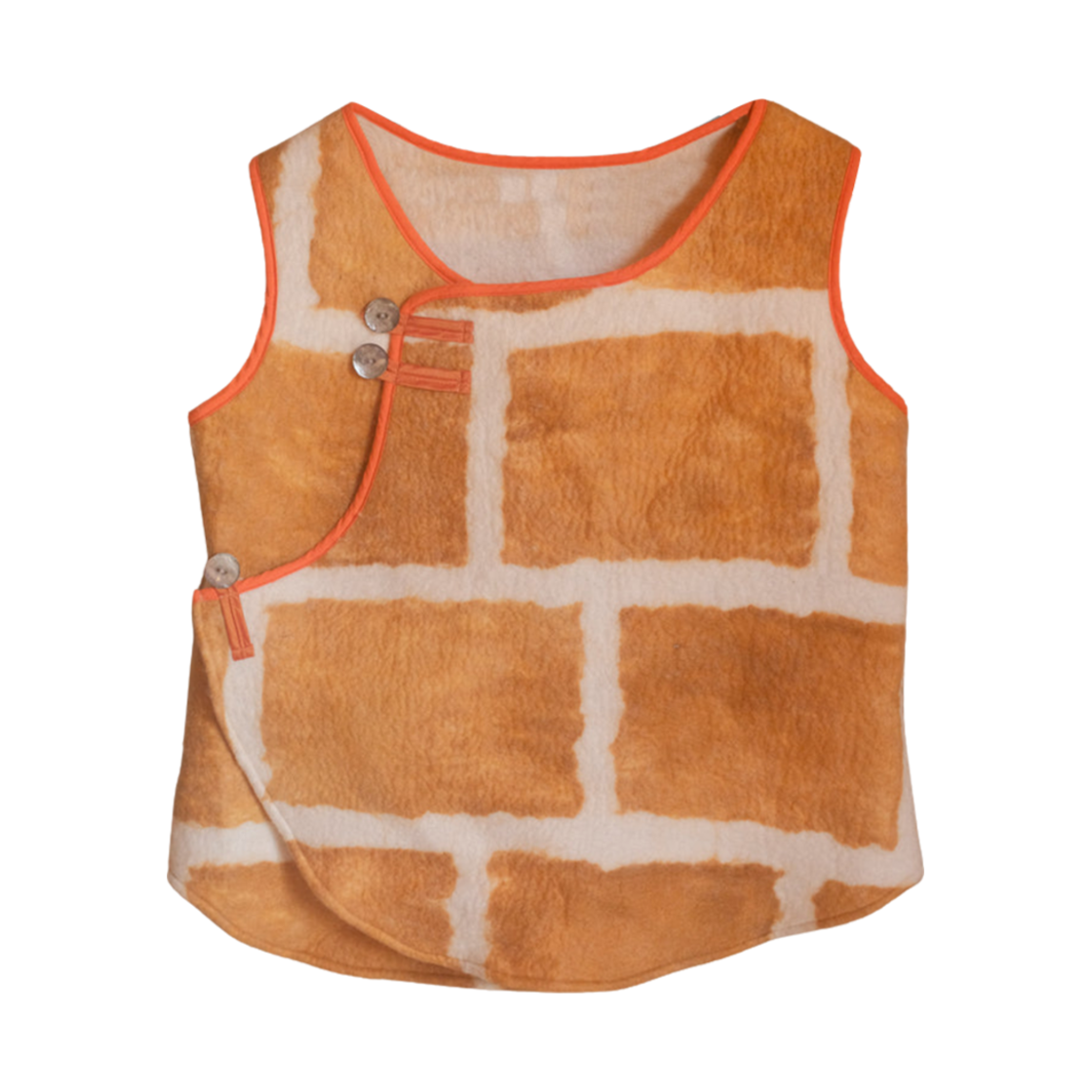 알렉스 조노 브릭 베스트 펠트 메리노 내츄럴(Alex Zono Brick Vest Felted Merino Natural)