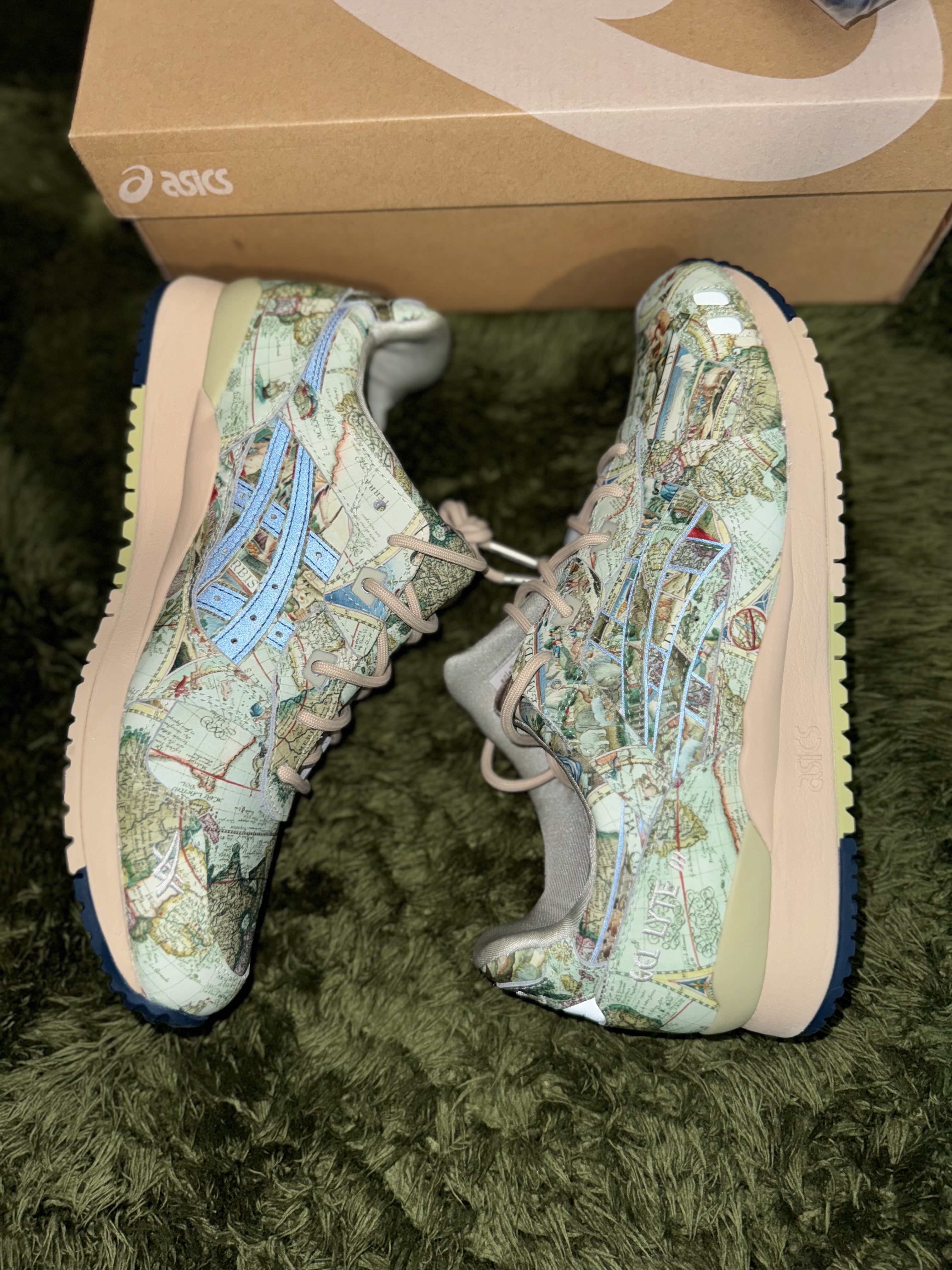 Asics x Atmos Gel-Lyte III Ice Green Midnight Blue 착용 스타일 - 6