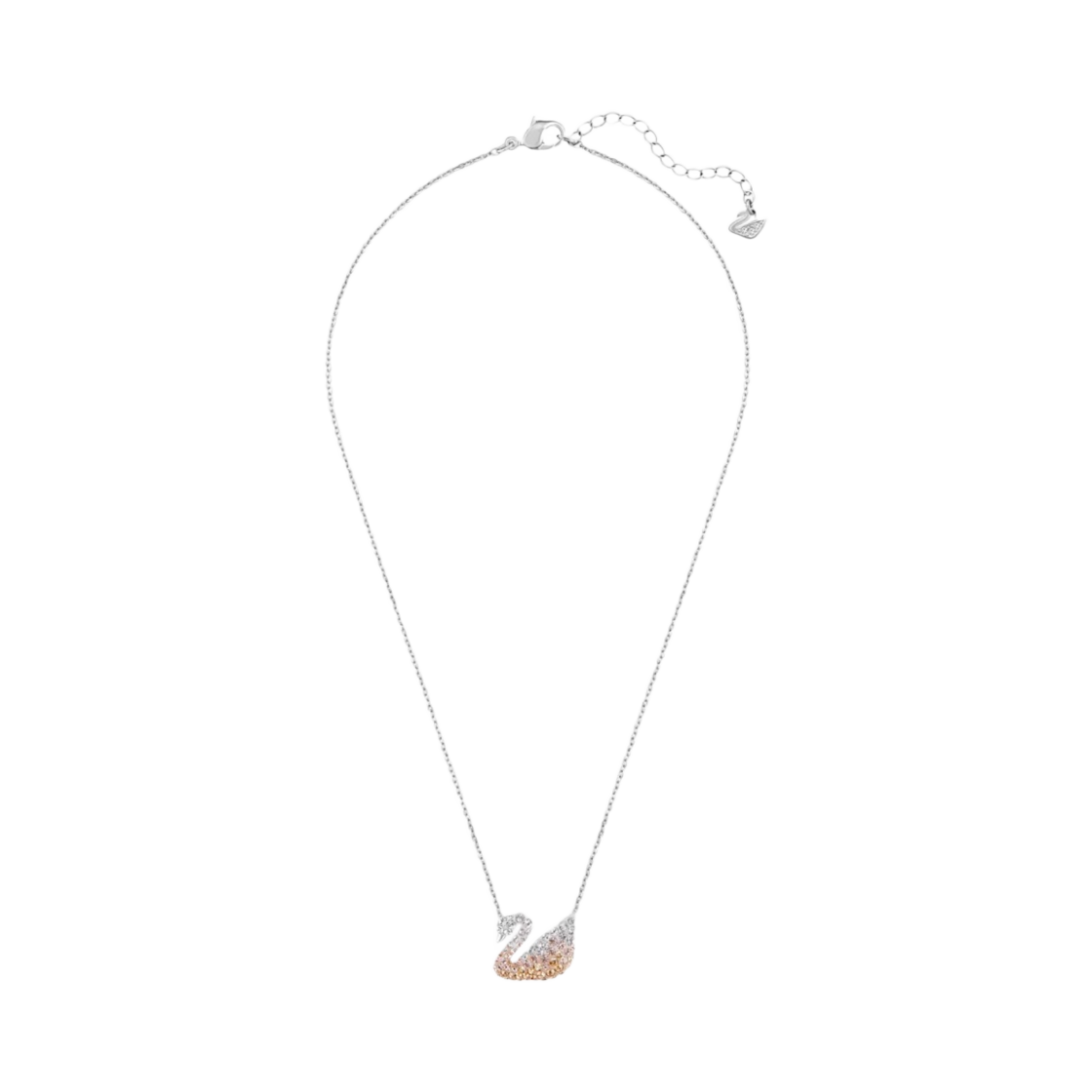 5215034 (W) Swarovski Iconic Swan Pendant Medium Beige Rhodium Plated