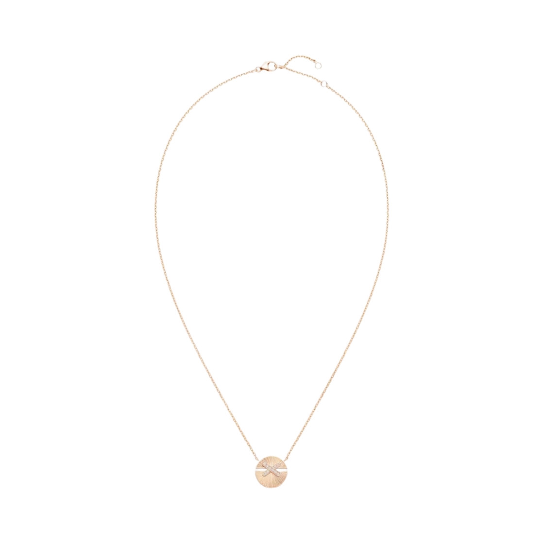 085434 Chaumet Jeux De Liens Harmony Pendant Small Rose Gold Diamonds