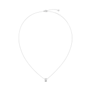 (W) Chanel Coco Crush Necklace Quilted Motif & 18K White Gold