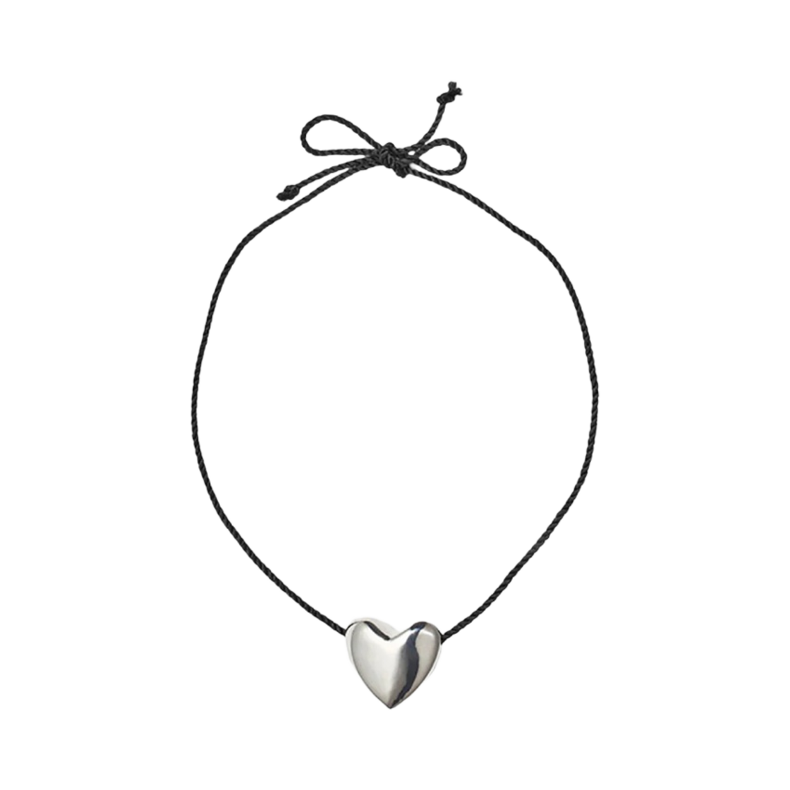 아니카 이네즈 라지 하트 네클리스 실버(Annika Inez L Heart Necklace Silver) - 1