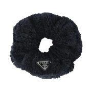 (W) Prada Terry Scrunchie Black